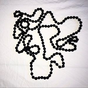 Black Beaded Necklace